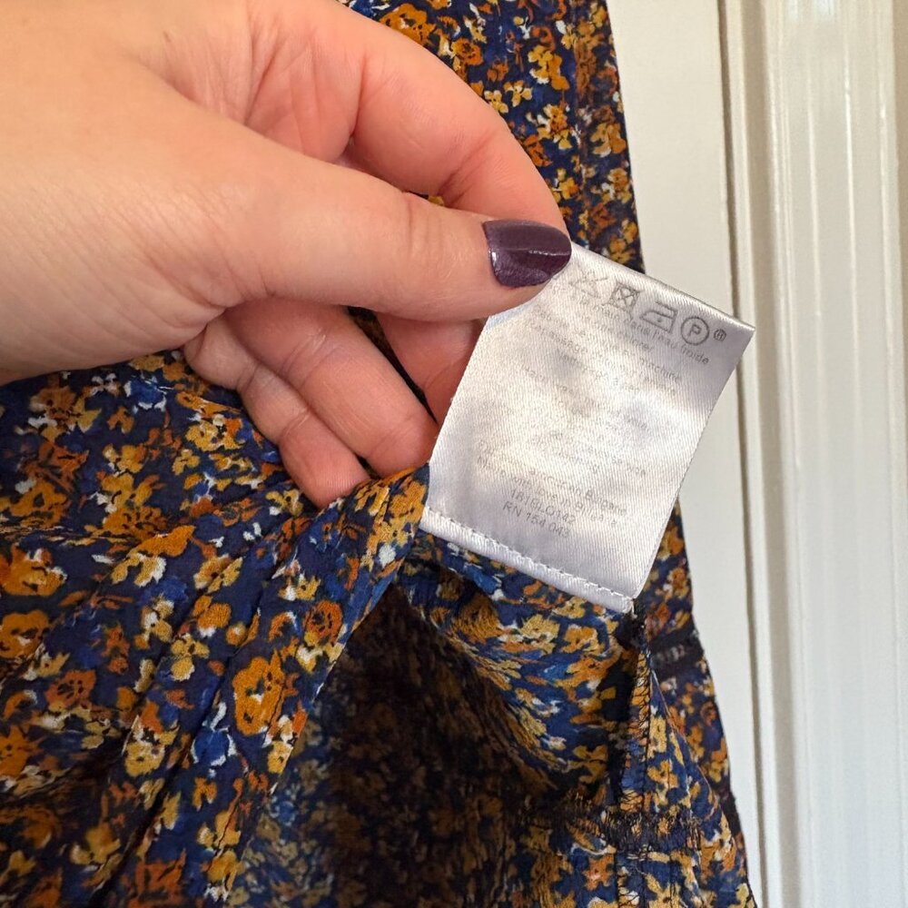 Sezane Angelina Bell Sleeve Blouse Floral Boho - - Picture 6 of 9